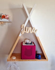 Toniebox Bundle: Personalisiertes Tippi-Regal + Magnet-Wolkenregal Regenbogen